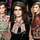 Образы звездных моделей на показе Anna Sui в Нью-Йорке