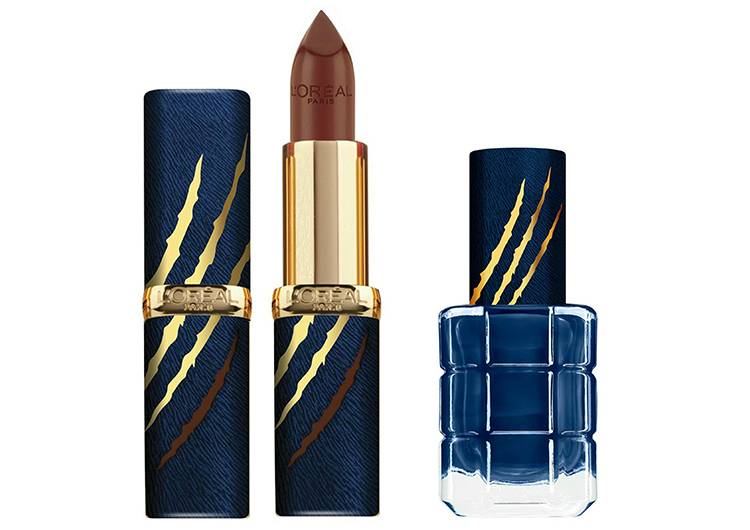 The Beast Lipstick: 703 Oud Obsession Nail Polish: 668 Bleu Royal